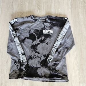 Hypland x Hunter x Hunter Phantom Black Tie Dye Long Sleeve T-Shirt Men's Size M